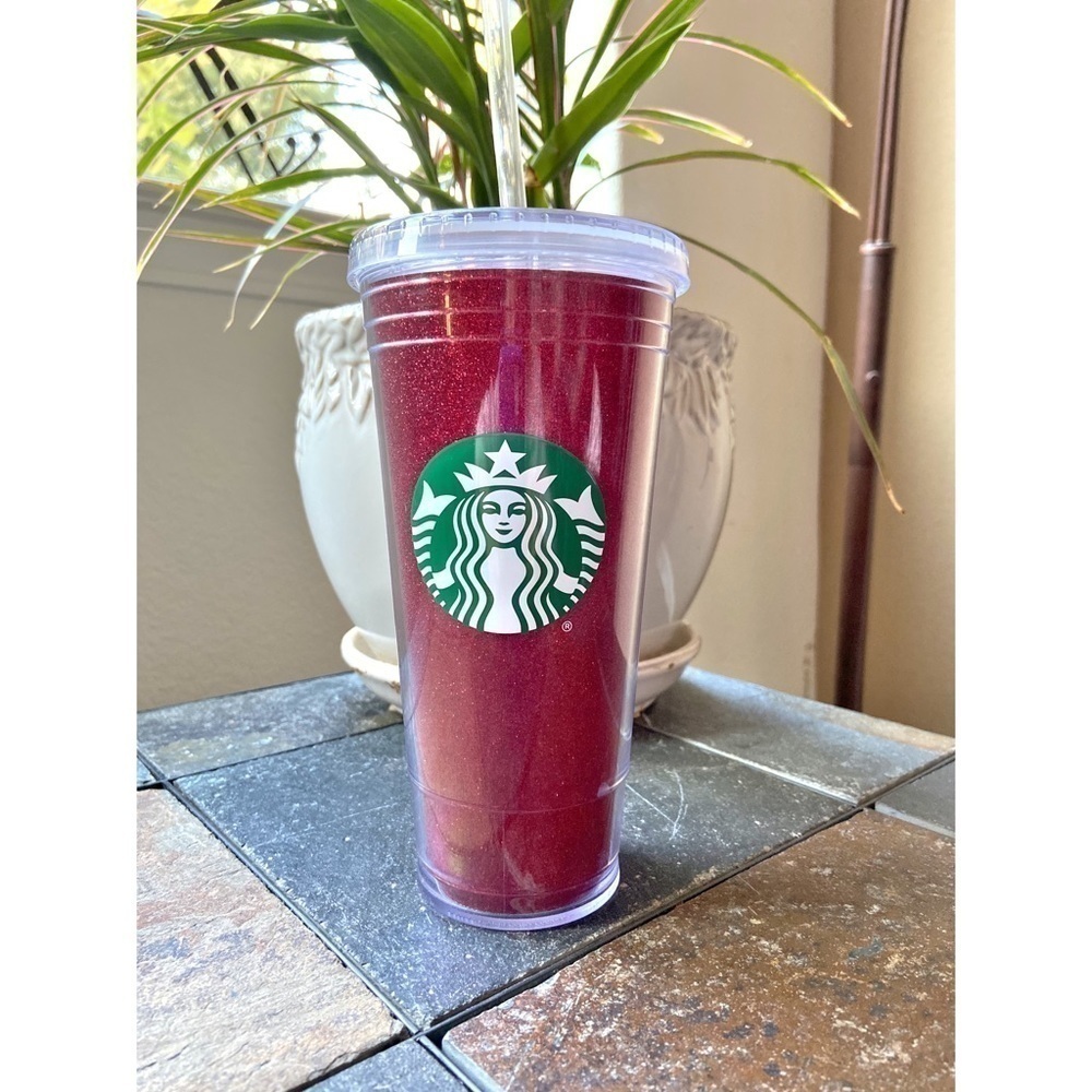 Starbucks Sparkly Plastic Tumbler